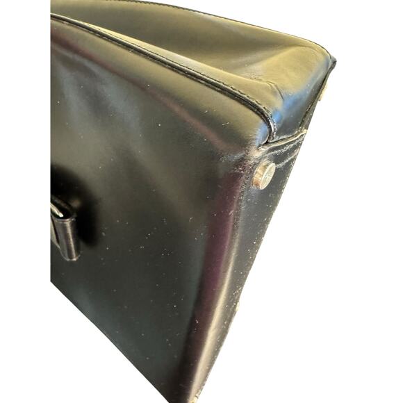 Salvatore Ferragamo Vintage Top Handle Bag in Black w/Silver Hardware - Picture 7 of 16